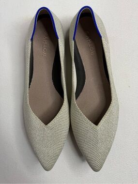 Rothy’s The Point II Flats Diamond Twill /Platinum Shimmer W11 EU 41